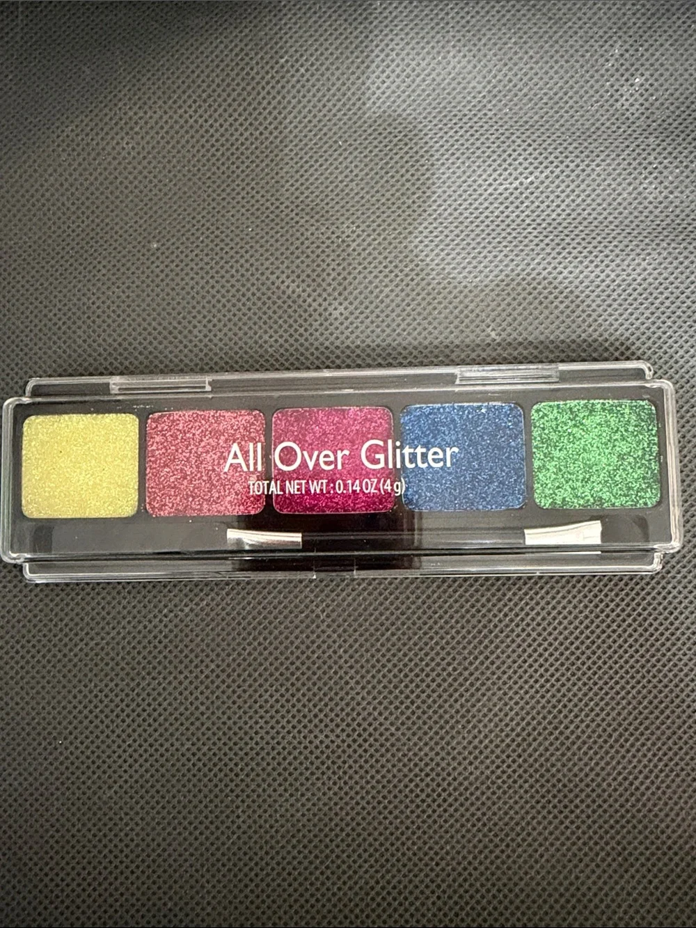 Set of 2 face/ body paint palettes - All Over Glitter & Hard Candy with brushes